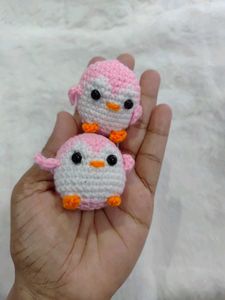 Cute Crochet Penguin keychain