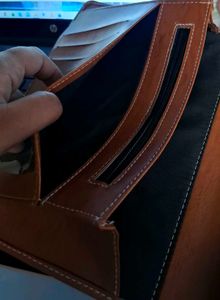 Brown leather diary