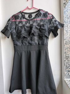 Elegant Black Lace Dress