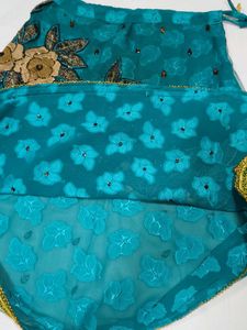 Beautiful Teal Lehenga Choli Set 4 years girl