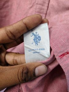 US Polo Assn. Men's pink Button-Down Shirt