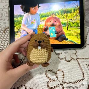 Handmade Crochet Beaver Toy