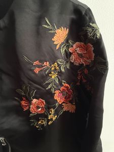 Forever 21 Floral Bomber Jacket