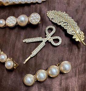 Pearl Hair Clip Set