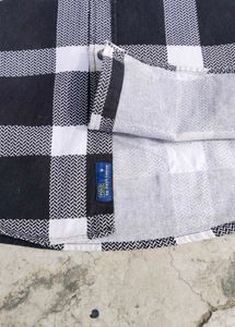 Classic Black &amp; White Checkered Casual Shirt