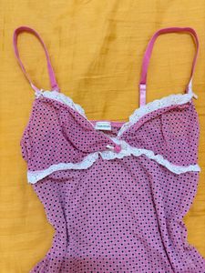 Pink Polka Dot Camisole