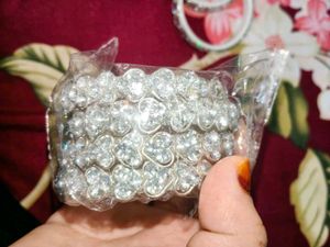 Sparkling Crystal Bangles Set