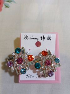 Colouring Diamond Studs Earings