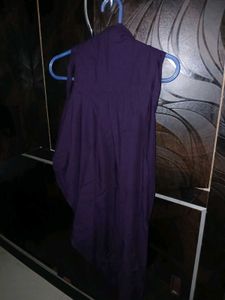 Elegant Deep Purple Kurti with Patiala Pyjama Set