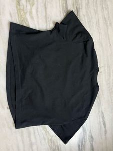 Black Bow Crop Top