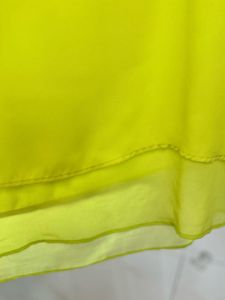 Vibrant Lime Sheer Layered Tunic Top
