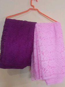 Vibrant Purple &amp; Pink Saree combo
