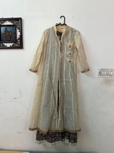 Anarkali Style Kurta With Inner And Embroidery