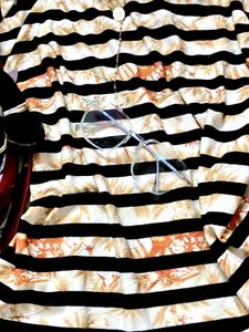 Striped Peplum Top