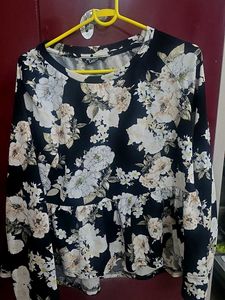 Floral Peplum Top