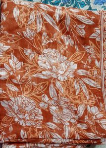 Floral Print Cotton Dress Material