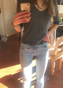 Mid Raise Y2k Jeans For Women