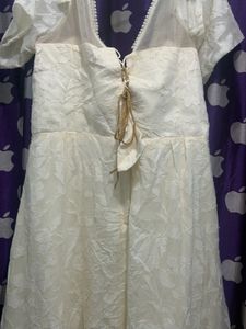 Elegant Off-Shoulder Cream Dress