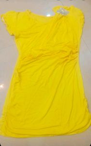 Vibrant Yellow brand new Top/ Short Dress