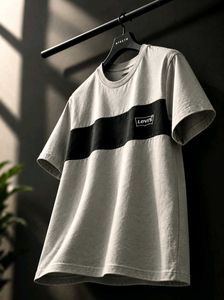 Levi's Grey &amp; Black Color Block T-Shirt