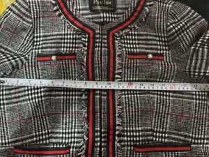 Classic Plaid Tweed Cropped Jacket