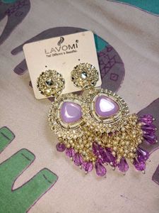 Elegant Lavender Drop Earrings