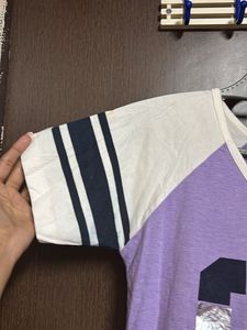 Purple "Los Angeles" Graphic T-Shirt
