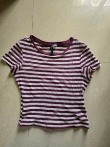 Striped Crew Neck T-Shirt