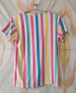 Vibrant Striped Nike T-Shirt