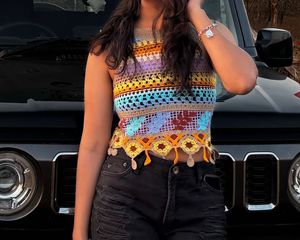 Boho Crochet Crop Top
