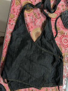 Denim Halter Top