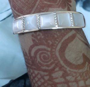Elegant Rose Gold Bracelet with Stones