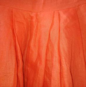 Coral &amp; Golden Embroiderd Suit Salwar Set