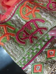 Wedding Wear Saree With Stiched Blouse  Heavy Sare