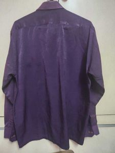 Men's Purple Long Sleeve Shirt