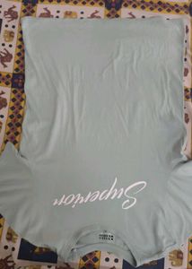 Mint Green Graphic Men's T-Shirt ( M) size