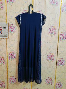 🇳🇿💫🎀Elegant Navy Blue Printed Kurta