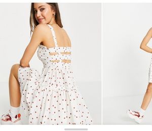 Trending polka dot Asos Design cami Mini ☀️Sun Dre