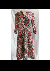 Boho Print Midi Dress