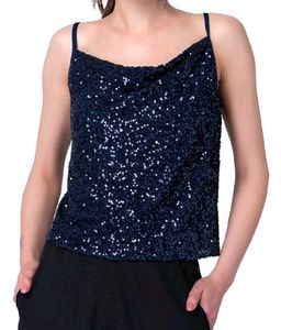 Sparkling Navy Sequin Cami
