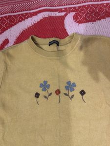 korean style tan sweater