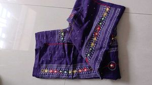 Embroidered Purple  dupatta
