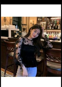 Korean Net Tops For Women