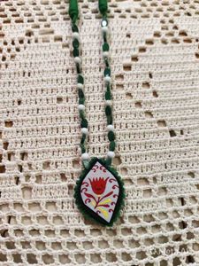 Handmade Floral Necklace &amp; Earring Set