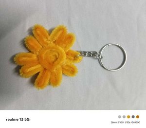 Cute Yellow Flower Keychain