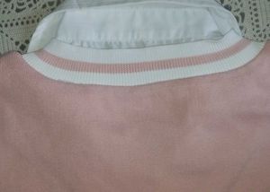 Pink V-Neck Korean Top
