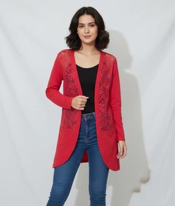 Maroon Embroidered shrug