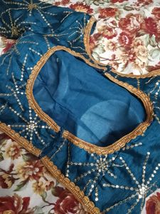Teal Embroidered Blouse