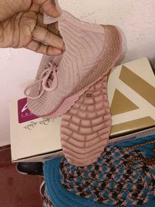Pink Knit Sneakers - Size 34