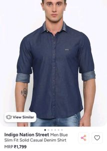 Indigo Nation Branded Denim Shirt